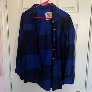 Mossimo Blue Flannel Top